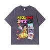 275 GSM Washed T-shirts 100% Cotton Dragon Ball V34 Daima Print Unisex Heavy Cotton T Shirt