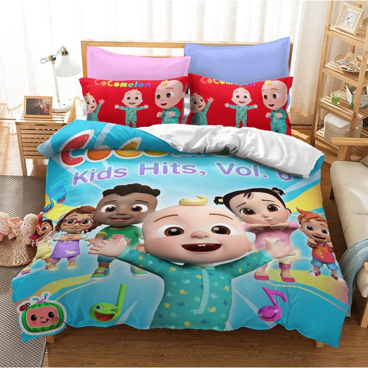 Cute Printed Quilt Cover Pillowcase Three-Piece Set Can Be Made Into Four-Piece 3D Digital Printing
