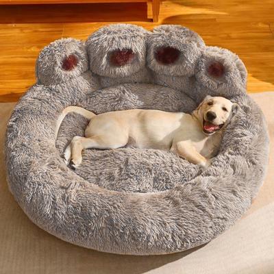 Evcil hayvan yuvası Pençe Şeklinde Pet Yatak Sıcak Rahat Kaymaz Kabarık Peluş Kedi Köpek Uyku Yuvası Evcil Hayvan Malzemeleri