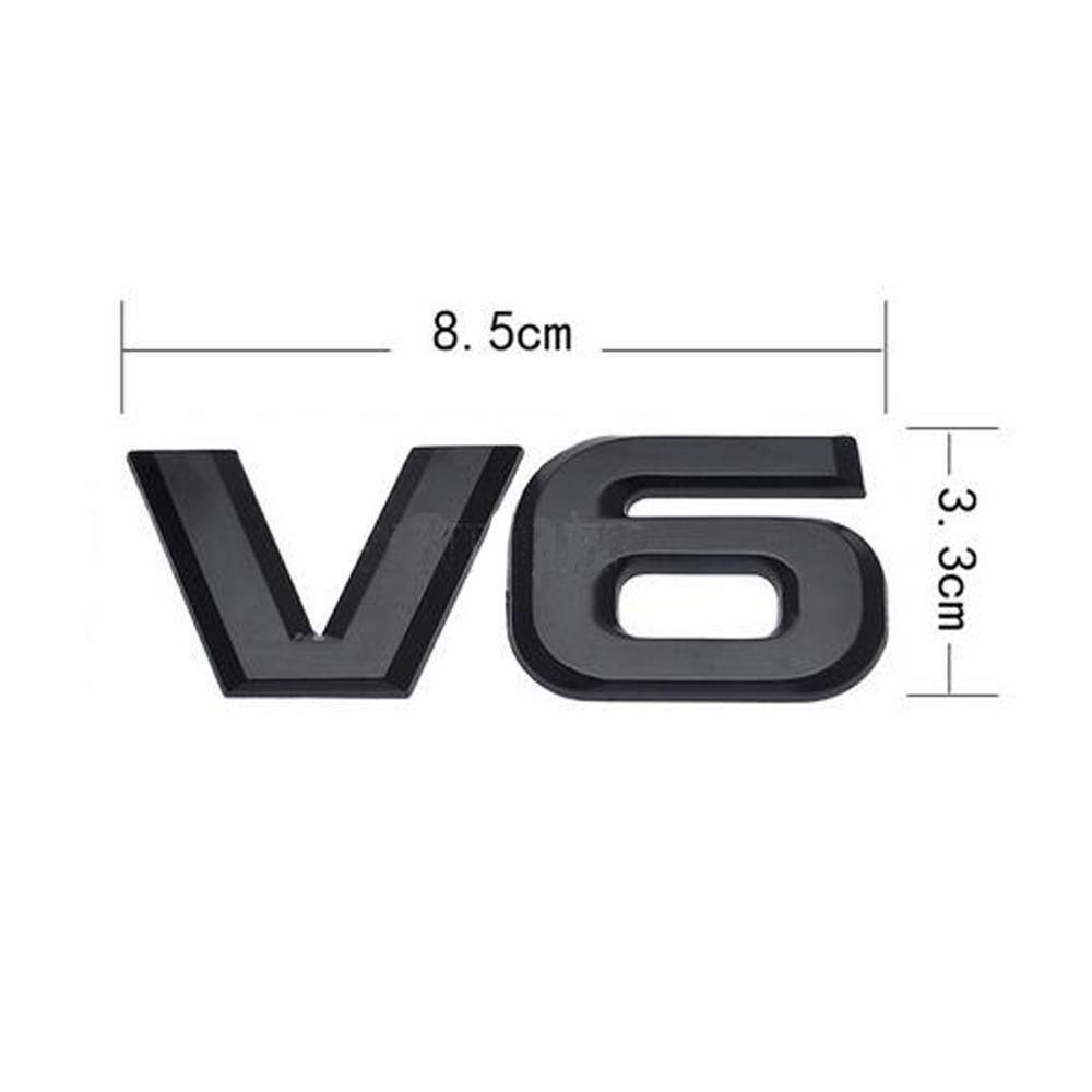 DSYCAR 1Pcs Fashion 3D Metal V6 Engine Display Car Sticker Emblem Badge for Cars Decorative Accessories