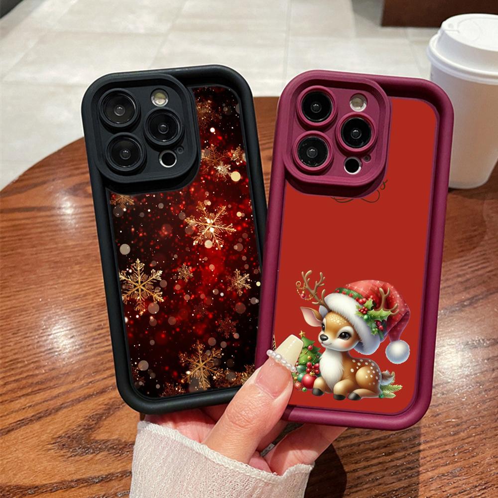 Sky Eye Ladder Soft Case pro Samsung A06 A15 A25 A35 A55 A14 A24 A34 S23 S24 FE Všechny modely Samsung Pouzdra na telefon Kryt NY40 Santa Claus Vánoční stromeček