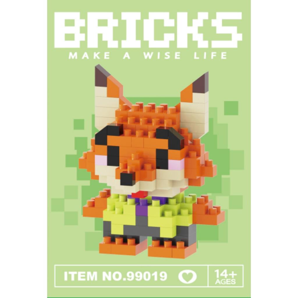 Ensemble de mini blocs de construction en forme d'animaux mignons, cadeau créatif pour enfants