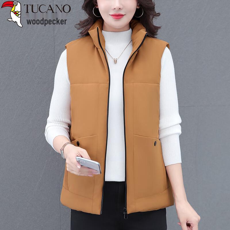 

Woodpecker Women s Winter Stand-Up Collar Down Vest L
