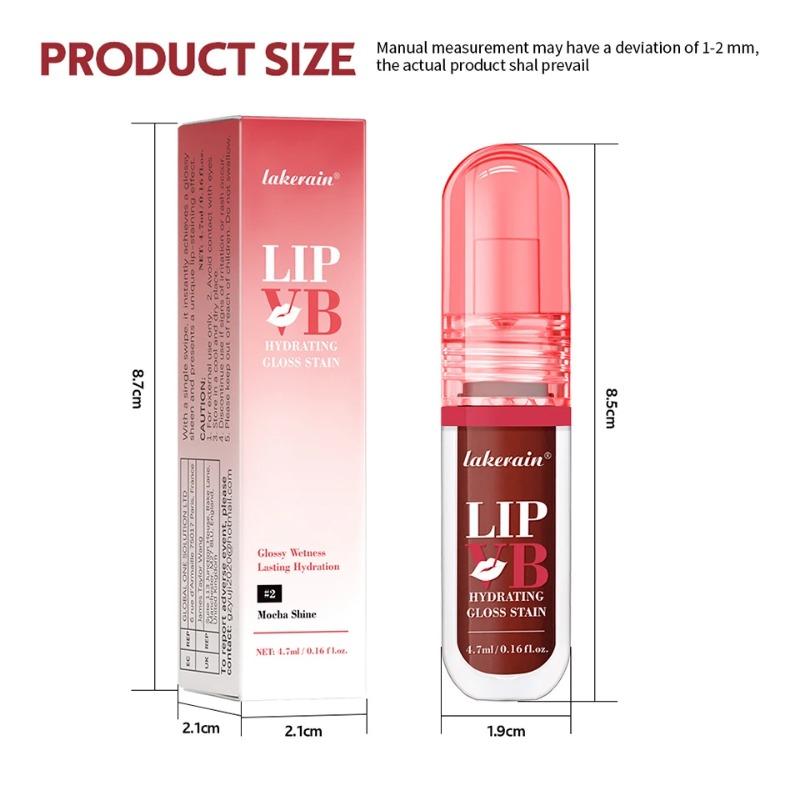 Lip Stain Vb Hydrating Gloss Stain 12HR Hydration Long-Lasting Moisturize Nourish Lips Hydra Honey Instant Glossy Wetness Makeup