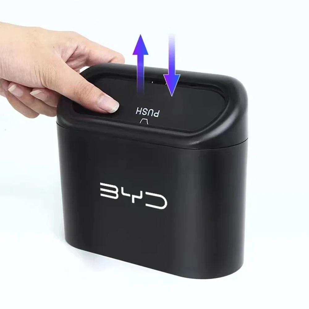 For BYD Atto 3 Seal Seagull Dolphin Act 3 Tang F3 E6 Yuan Song Plus S6 1PC Car Hanging Trash Bin Storage Box Auto Accessories