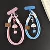 10/5pcs Phone Lanyard Features a Flower Keychain Charm with a Detachable Key Ring Universal Clip-on Phone Strap for Bags Cameras
