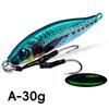 1PC 30/40G 3D Printed Iron Plate Lure Bait Bionic Fish Scale Coating Fluorescent Long-Range Metal Bait For Bass And Mandarin Fish