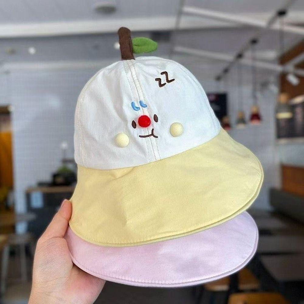 Wide Brim Baby Hat Adjustable Duck Tongue Cap New Sun Hat Outdoor