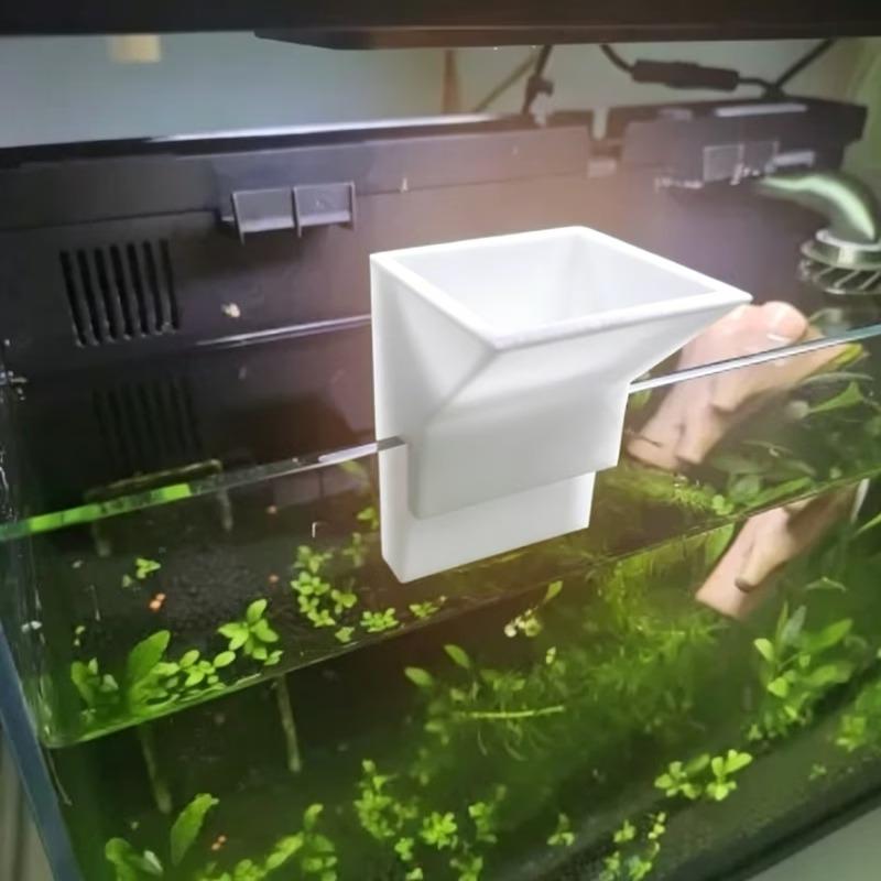 No Drill Mount Aquarium Water Inlet Chamber Anti Water Flow Impact Design For Small Planted Fish Tank Landscaping Setup