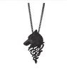 Retro Wolf Head Pendant Necklace: Bold Alloy Animal Chain for Men & Women