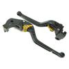 K27 Black (Gold) Frosted Matte Kawasaki Brake Clutch Lever 6 Level Adjustment Long Fit Z900RS Ninja 1000 Z1000 ZX-6R Etc