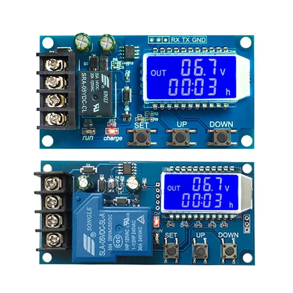 Module Chargeur de Batterie Plomb-Acide Lithium 6-60V 10A 30A Affichage LCD Contrôle Protection contre la Surcharge Carte Charge Automatique 12/24V