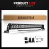 HL Led Driving Light Bar Double Rows Projector Lens 15inch 20inch 28inch Spot+Flood Combo Beam for Offroad Cars SUV UTV 12V 24V