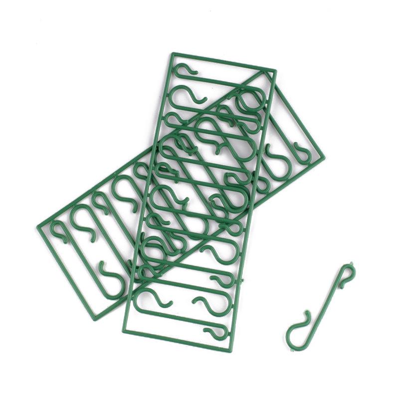 

S-Shaped Plastic Hanging Hooks - 10 Piece Set for Christmas Tree Decorations 4.5cm x 11.5cm