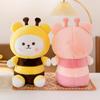 Transform Into Bee Bear Plush Toy Doll Cute Pillow Grab Machine Doll Children Girl Gift