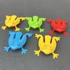 5PC Jumping Frog Press Toy, Classic Nostalgic Bouncing Frog Kids Stress Relief Puzzle Interactive Small Toys