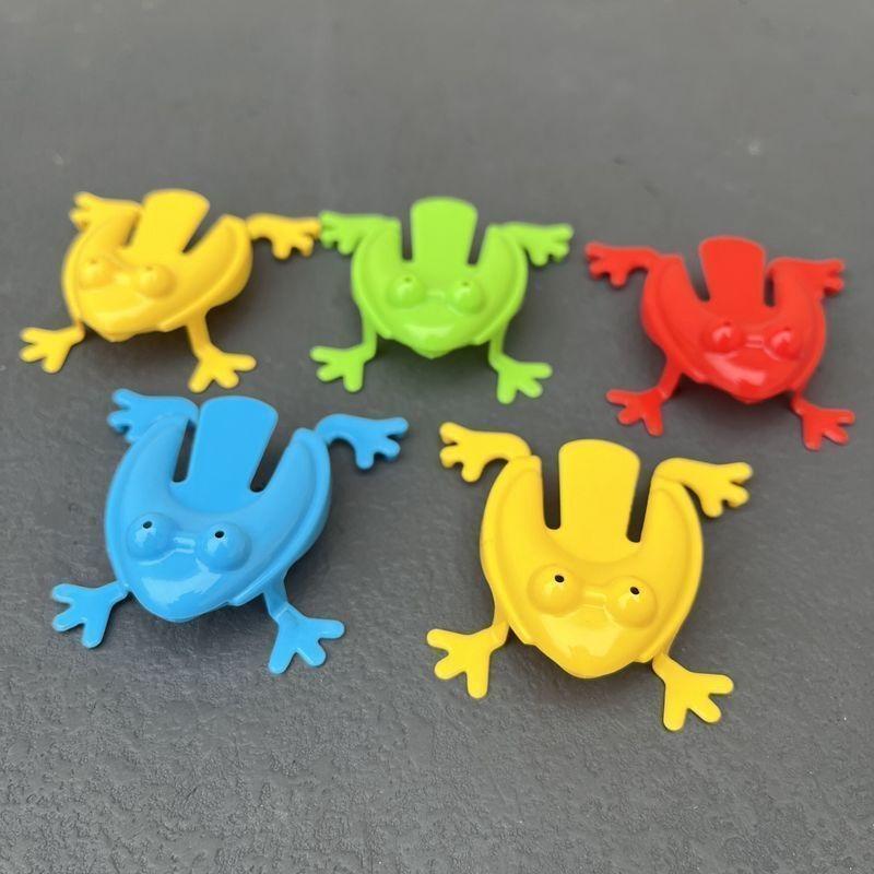 5Pcs Press Jumping Frog Toys, Classic Nostalgic Bouncing Frog, Kids Stress Relief Interactive Puzzle Toys