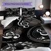 1PC Music, Guitar Theme Bedding Quilt Set Quilt Cover Pillowcase Home Decoration Birthday Gift (1 * Duvet Cover + 2 * Pillowcase, Without Core)