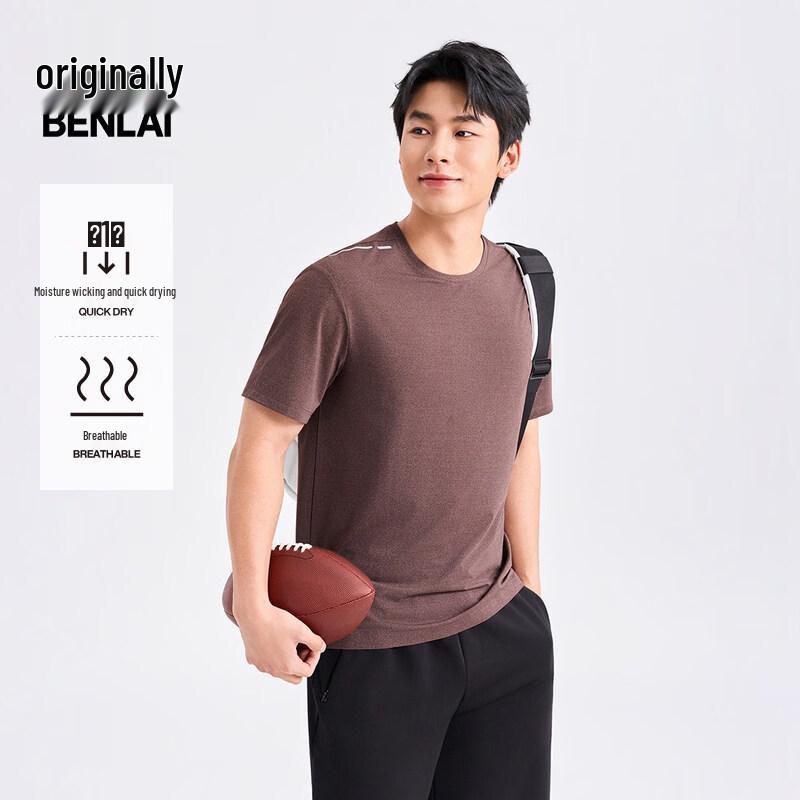 

Benlai Men s Quick-Dry Casual Sport Short-Sleeve T-Shirt BRM460007 2XL