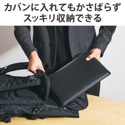 ELECOM Computer Case PC Case Compatible with MacBook Pro 14.2 inch (2023/2021 Release Model) Soft Leather Sleeve Case Slim Black BM-IBSVM2214BK