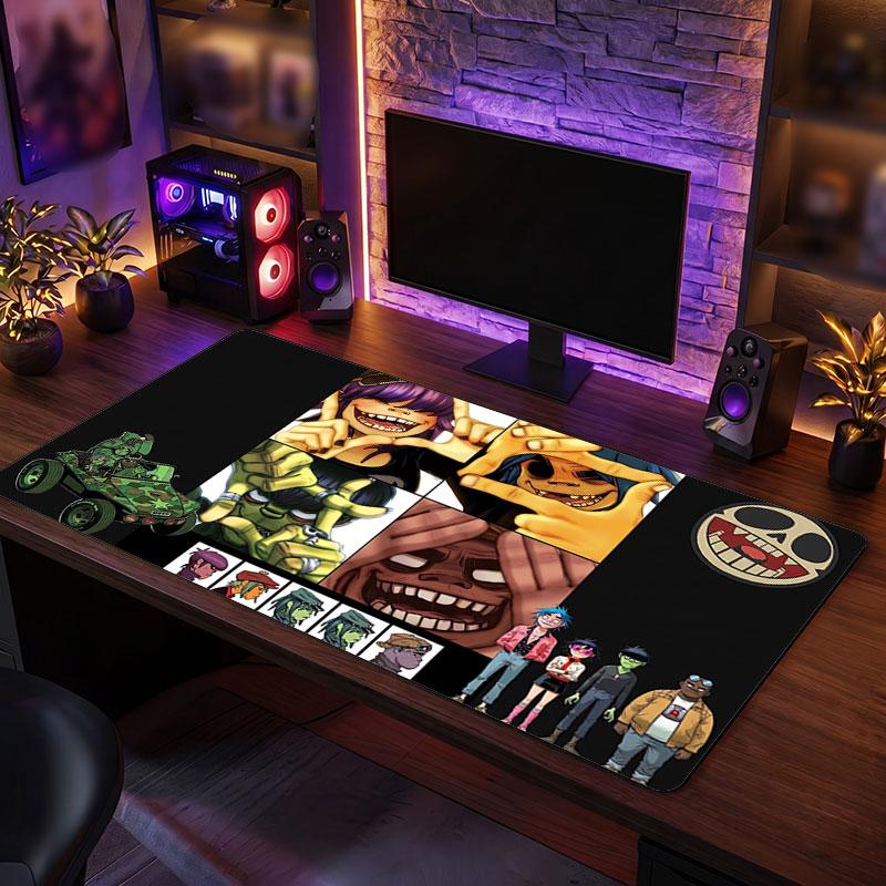 Big Mouse PadGorillaz Extended Soft Desk Mat Gaming Office Computer Table Decor Mat