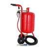 VEVOR 10Gal/40L Sandblaster Equipped with Nozzle Shut-Off Valve Pressure Gauge Ceramic Nozzle 2.5m Hose Filling Funnel Watertrap 6\" Rubber