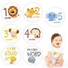 12 Pcs Monthly Stickers Baby Girls Boys Milestone Card Gender Track First Year Month