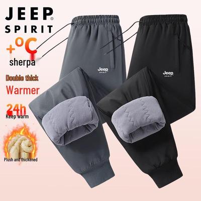 Calças Casuais de Inverno Masculinas Forradas com Lã JEEP SPIRIT