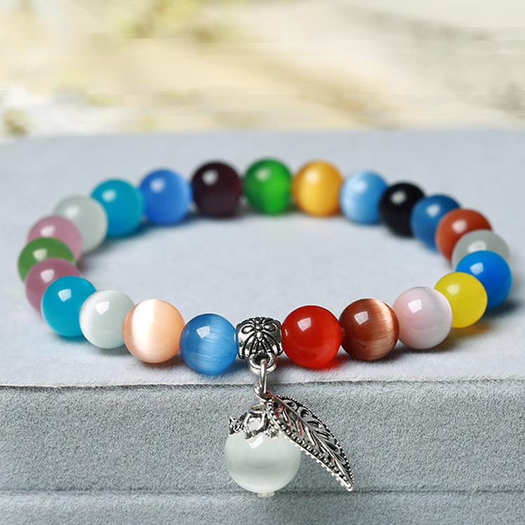 

1 шт., браслет из бусин Будды в натуральном стиле с камнем кошачий глаз для женщин, высококачественные лечебные ювелирные изделия для женщин, подарок