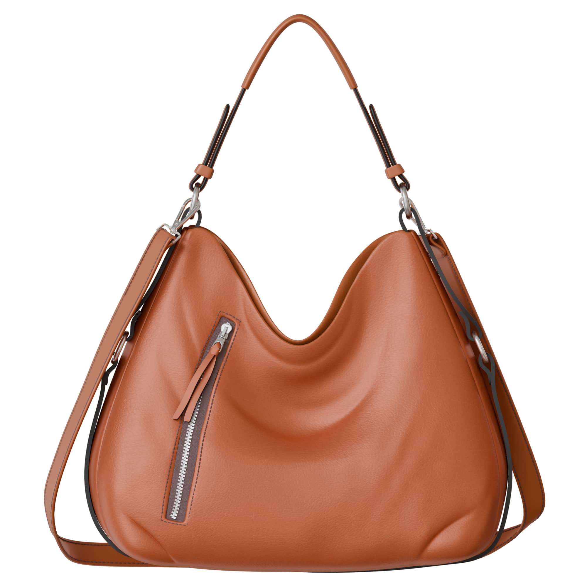 

Жіноча сумка з функцією носіння через плече – веганська та стильна One Size чорний