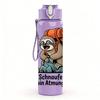 1PC Backpack Sloth German Quote Graphic,750ml Color Plastic Sports Water Bottle,Leakproof Flip Straw Lid,Suitable for Sports Office Home Use