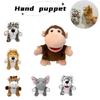 Jungle Animal Hand Puppets Lion Tiger Deer Monkey Plush Toys For Kids