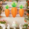Easter Carrot Paper Lanterns Lantern, Hanging Decor for Kindergarten Classroom, Indoor Party Ceiling Decorations Kids Birthday Suspended Ornament,