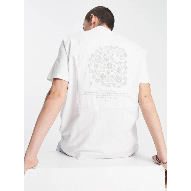 

Белая футболка с нашивкой пейсли и стихами Carhartt WIP