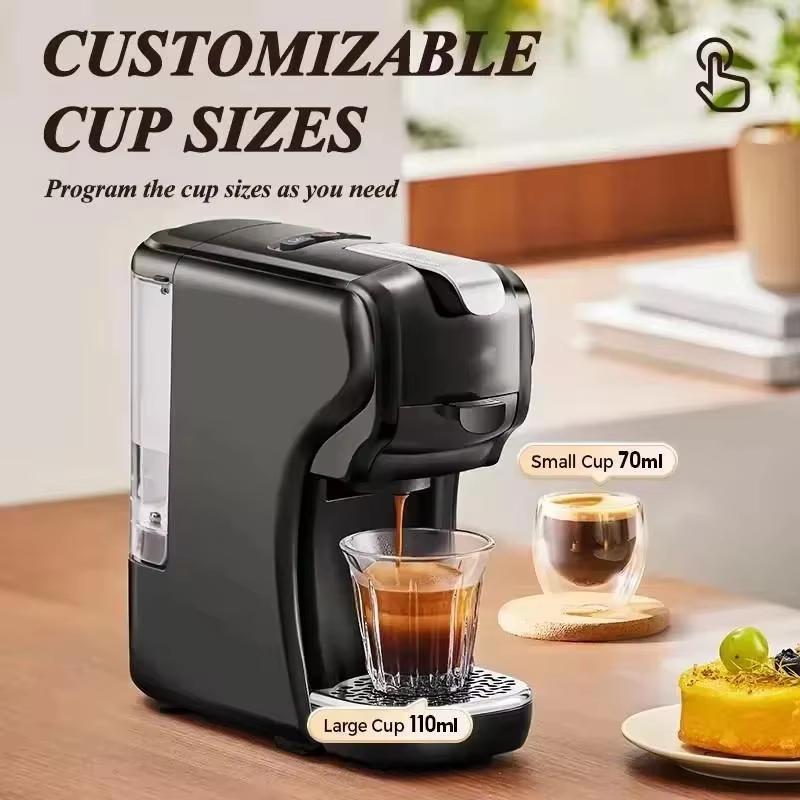 MK-611 220V 19Bar 3in1 Capsule Coffee Machine Portable Office Commercial Small Household Italian American Coffee Pot For DG Nes Capsule