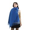 Wool Cashmere Scarf for Girls High End Solid Color Scarf Versatile Thickened Winter Imitation Cashmere Scarf