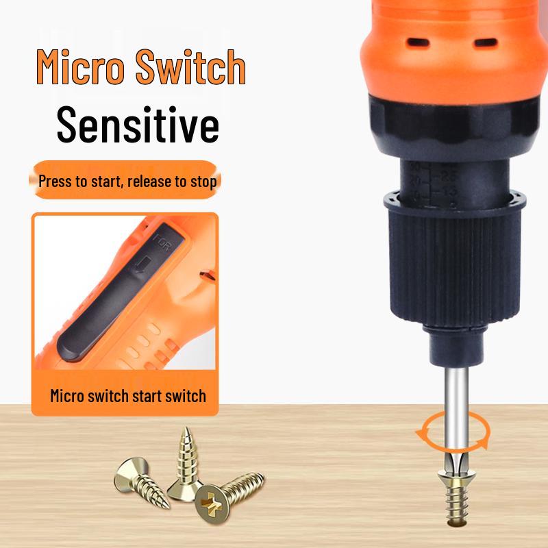Cordless 12V Rechargeable Mini Electric Screwdriver with Lithium Battery