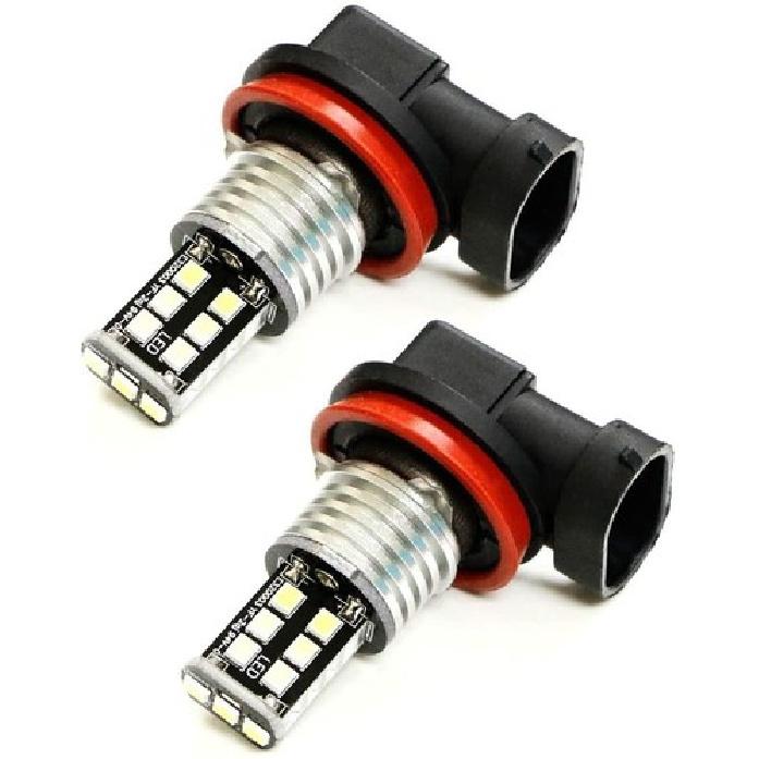 Xenon White 15-SMD High Power H11 H8 LED Bulbs For Fog Lights Driving Lamps
