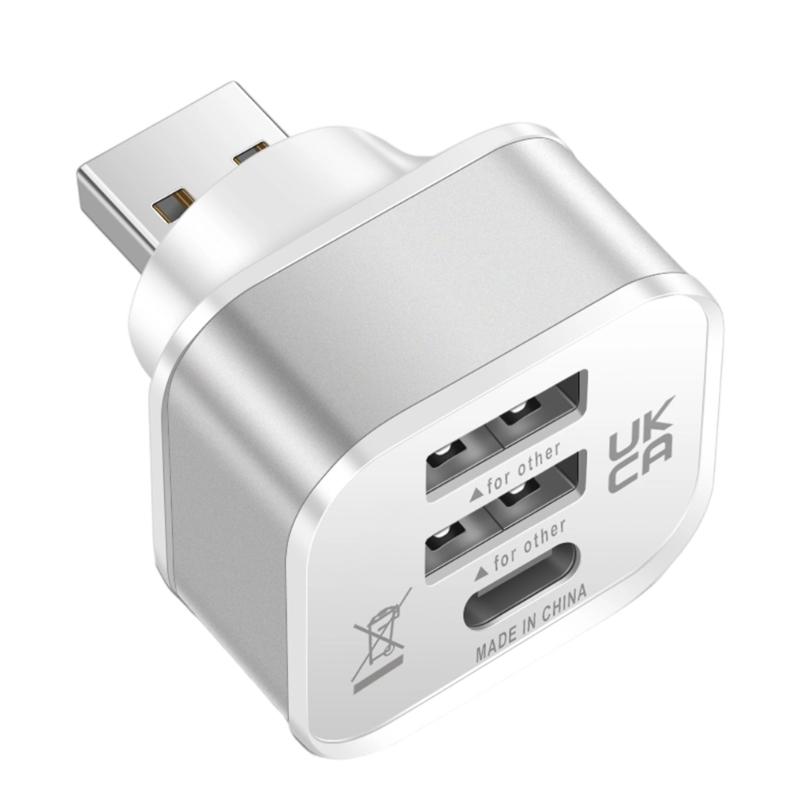 

2x USB+Type C Charging Expander USB Splitter USB Adapter Multipurpose Connector For Car Home Travel Accessories
