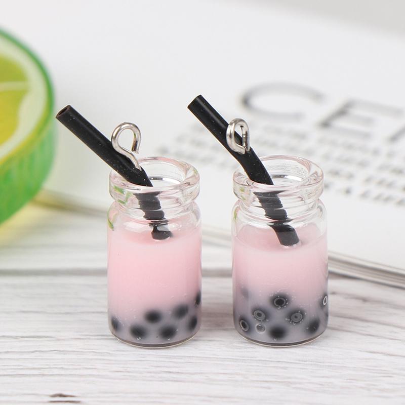 Mini Milkshake Ice Cream Lemon Milk Fruit Tea Water Cup Strawberry Banana Miniatures Dollhouse Accessories Cups Kitchen Toys