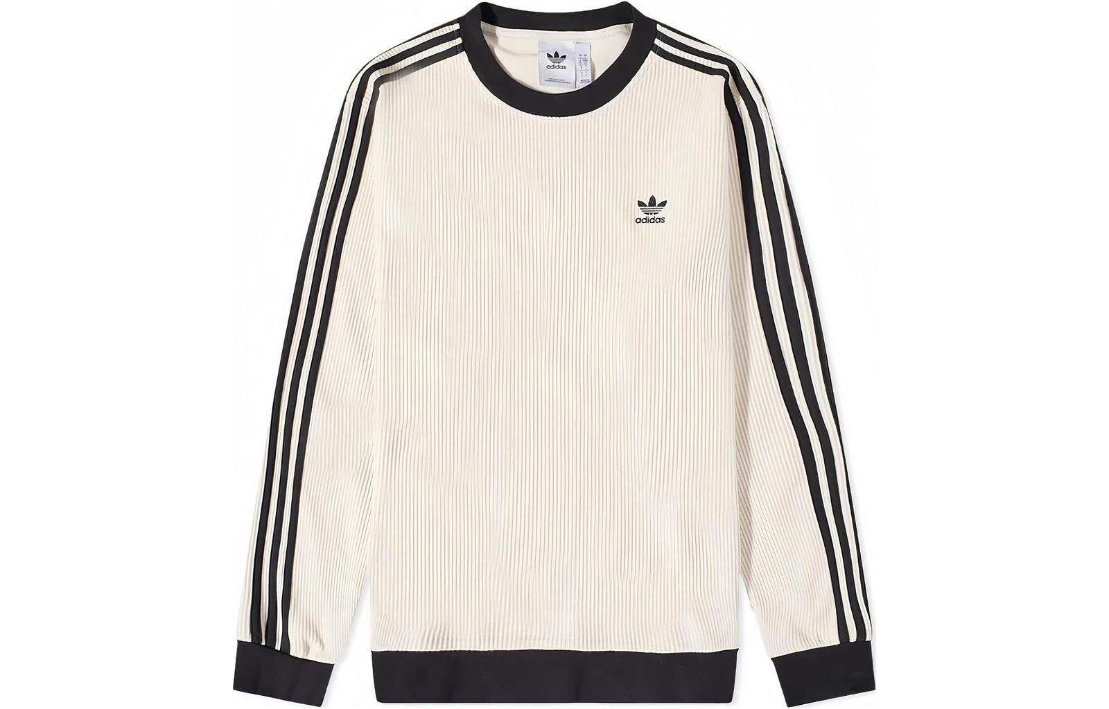 adidas originals ADICOLOR CLASSICS Three-stripe crewneck loose sweatshirt Men s XS