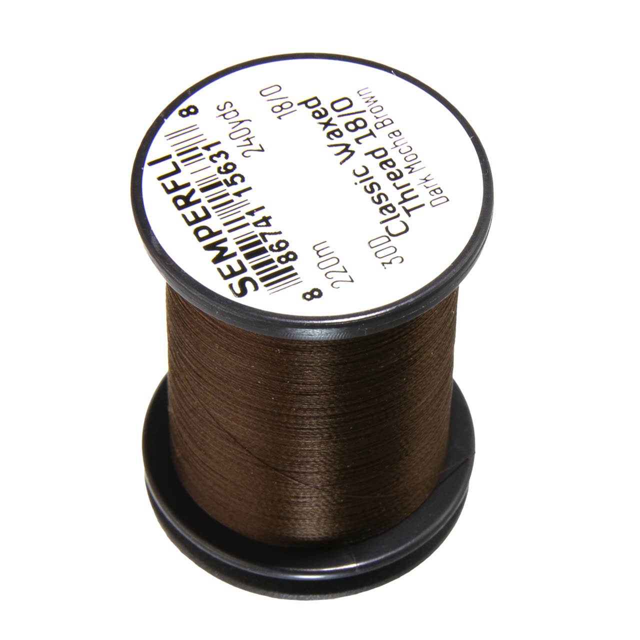 

Semperfli Classic Waxed Thread 180 Dark Mocha Brown