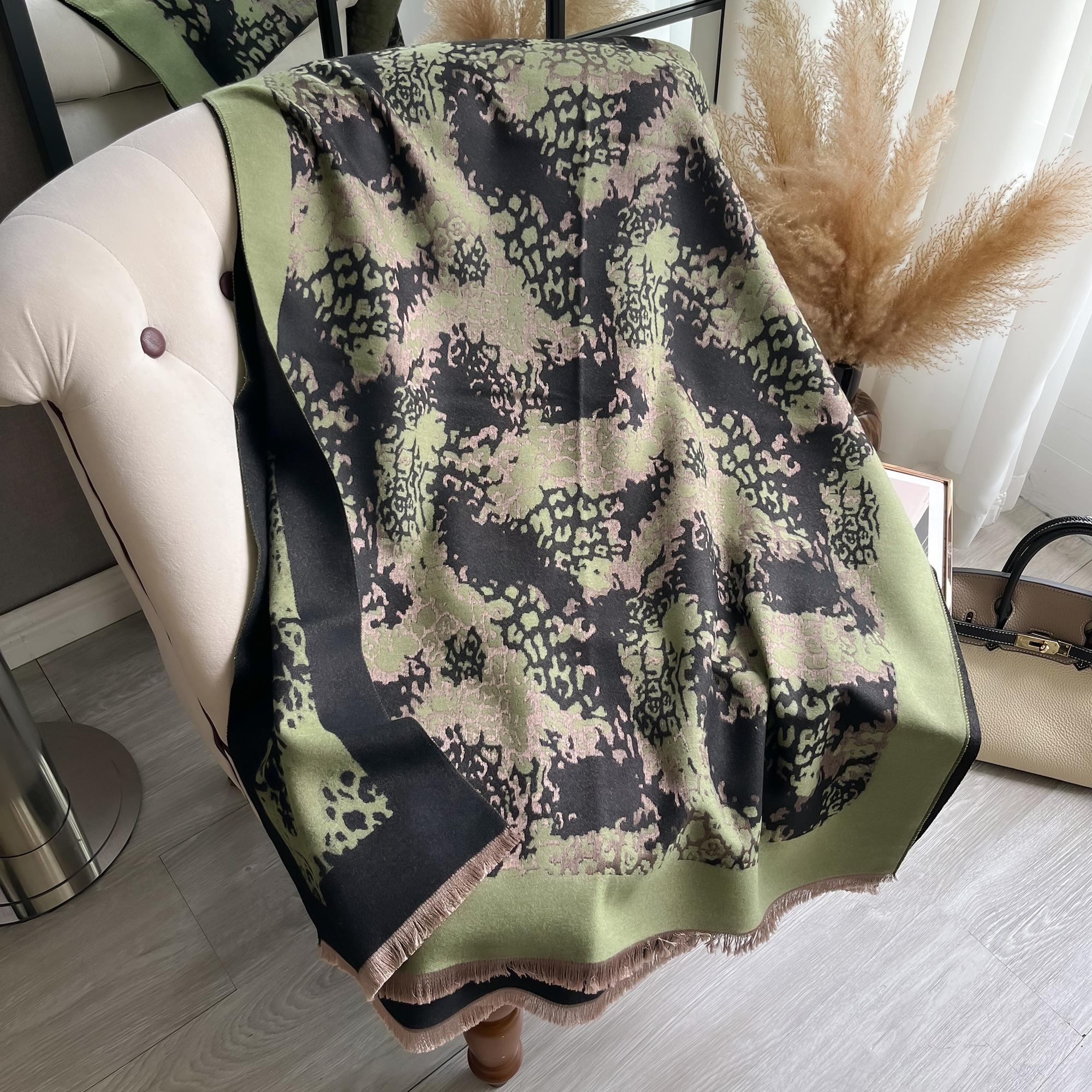 Winter Warmer Kaschmirschal für Damen Luxus Pashmina Decke Dickes Tuch Wickeltuch Halstuch Mode Bufanda Echarpe Poncho gray
