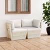 Day and Night - Day and Night 2-seater Garden Pallet Sofa with Fir Wood Cushions