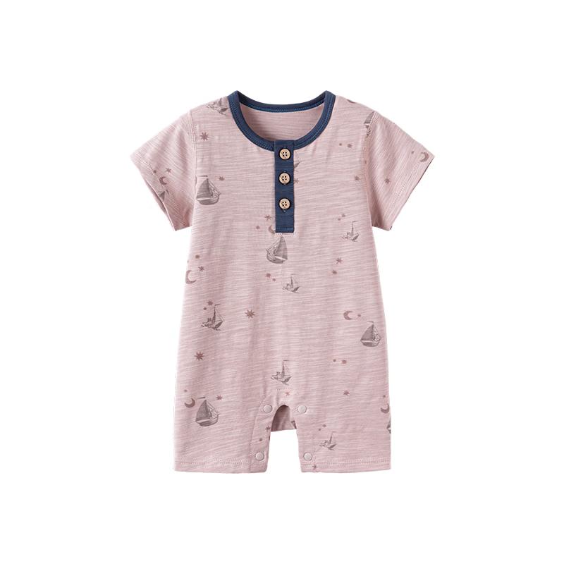 Babylove Boy s Star-Moon Nautical Short-Sleeve Summer Romper 90