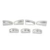 7pcs Window Lift Button Trim Sticker ABS Chrome Silver Replacement for Mercedes Benz A B C E CLA