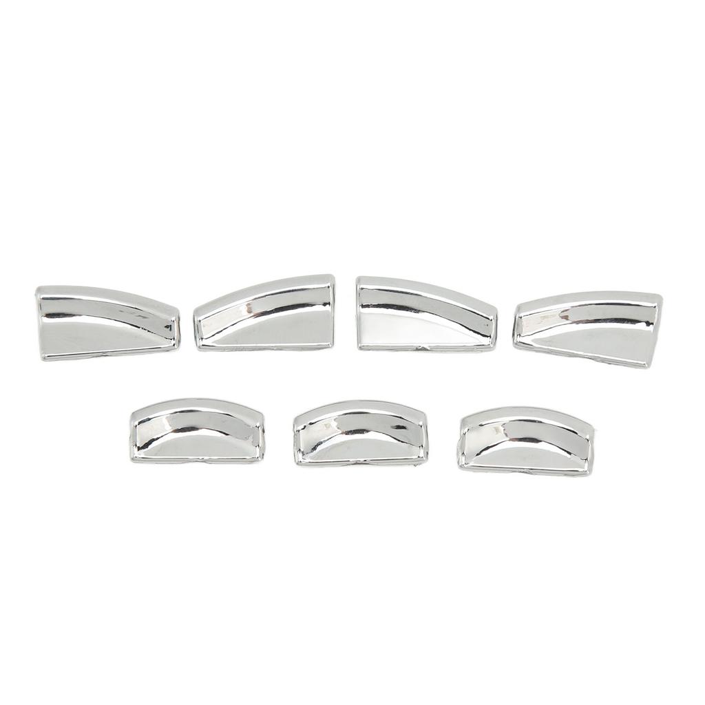 7pcs Window Lift Button Trim Sticker ABS Chrome Silver Replacement for Mercedes Benz A B C E CLA
