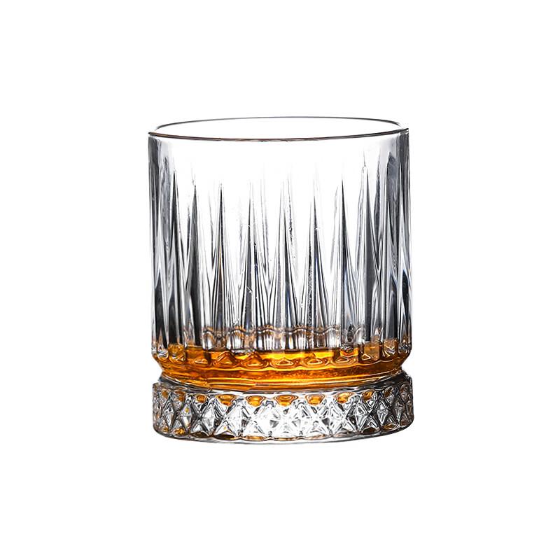 OLOEY Crystal Diamond Beer Glasses (Set of 5)