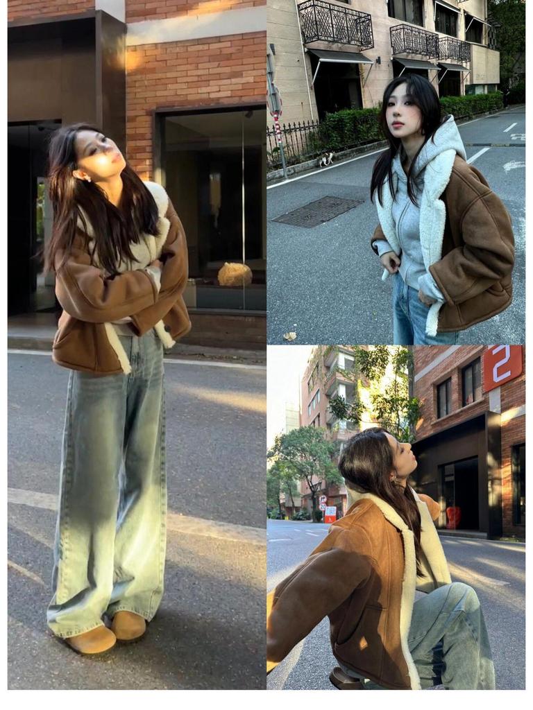 Xu Yan Women's Eco-Friendly Lamb Wool Winter Coat – Upgraded Style