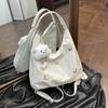 Bolsa de grande capacidade feminina novo design de nicho multi-funcional para o dia a dia mochila de dupla alça ombro único transversal